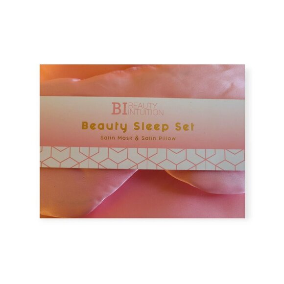 Pink Satin Sleep Set: Eye Mask & Pillowcase NWT - Picture 5 of 9